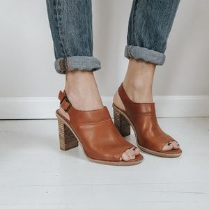 BRAND NEW MADEWELL leather heels, never been worn.